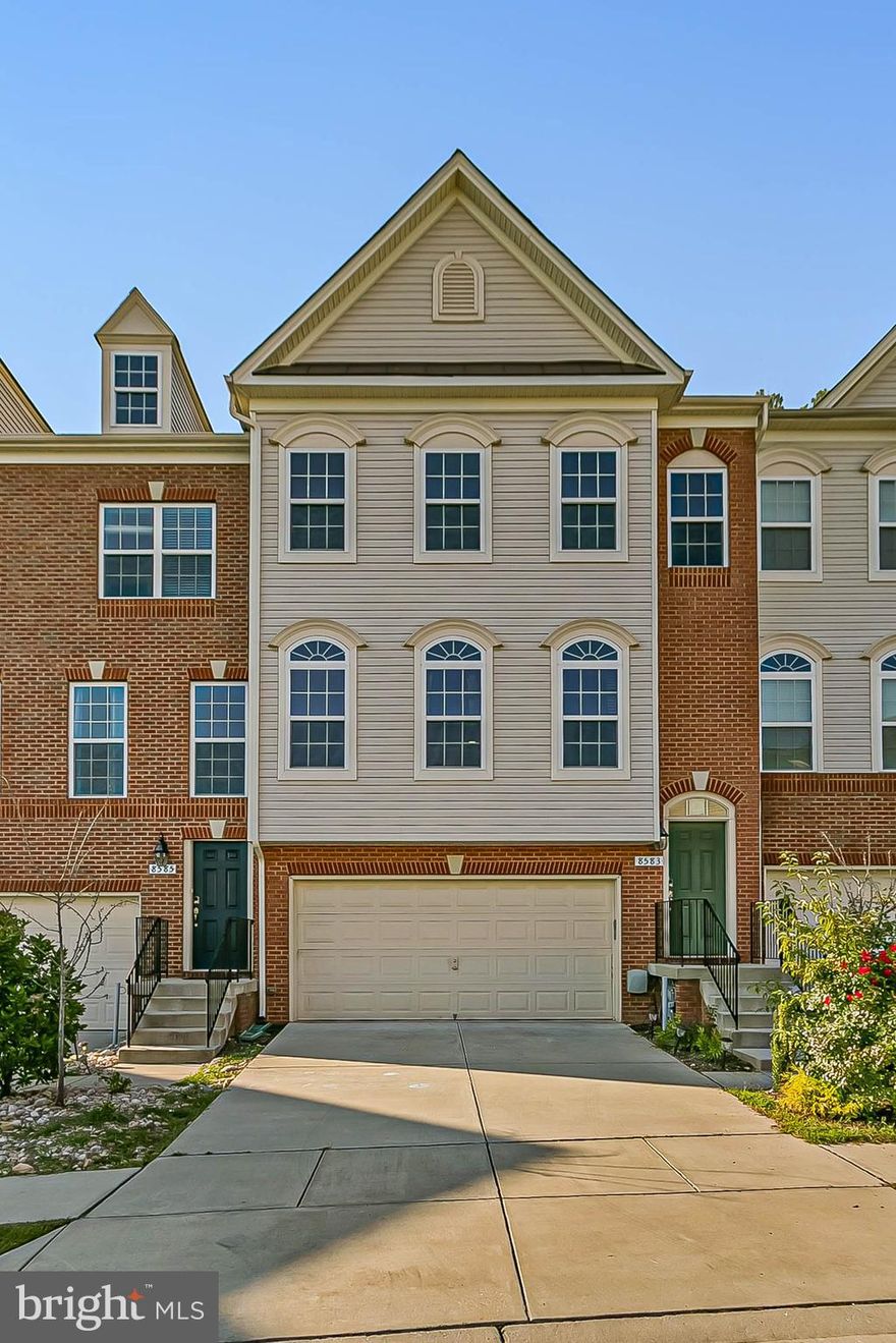 GORGEOUS LUXURY TOWNHOME! MUST SEE! One of the largest floor plans in the neighborhood with 2 car garage AND 6 years YOUNG! This home features 3 bedrooms, 3 full bathrooms with 1 half bathroom, hardwood floors throughout main level. Enjoy a huge kitchen with granite counter tops and stainless steel appliances. The lower level has a family/rec room with full bathroom and walkout to fenced backyard. The upper level has a spacious master bedroom with walk-in closet, master bathroom with dual vanity sinks, separate shower with soaking tub, laundry on upper level, 2 spacious additional bedrooms and full bathroom with dual vanity sinks. The beautifully landscaped community features a club house, swimming pool and playground. All this AND conveniently located near plenty of shoppes, entertainment, Laurel Towne Centre, Fort Meade Amy Base, NASA,MARC train, major routes 295, 32, route 1, 95. Don't let this one get away. Call TODAY to schedule to see this home before its GONE.