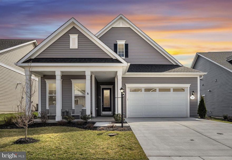 Welcome Home! Step into easy living with this DRB Elevate, Enthusiast model home, in Amblebrook of Gettysburg, PA. This home is better than new and incredibly meticulously kept! It’s fully complete and move-in ready, which means no waiting on construction, no builder punch lists, and no surprises down the road. Everything has already been finished and perfected for you, so you can simply unpack and enjoy your new style of living now! This one story home (no more worrying about steps!)  features 2 bedrooms, 2 bathrooms, and a flex room that’s perfect for a home office, guest space, or hobby area. Add a pull out couch to make the flex room convert from added living space to your guest space. The bright, open floor plan flows seamlessly from the spacious living area into the kitchen, which offers a large island, full of cabinetry on all sides giving so much counter space and plenty of storage. Throughout the home, you’ll find several builder upgrades, including added bulk storage, a luxurious Roman bath (oversized shower), upgraded luxury vinyl flooring, and upgraded tile flooring. The owners added custom blinds throughout to add privacy and elegance. A whole-home water softener system, a true must-have in Amblebrook due to the harder water, was added to ensure properly treated water and no more hard water stains. Step outside and enjoy the added screened-in porch, a perfect place to relax and unwind while taking in the surroundings. Living in Amblebrook means more than just owning a home. It’s about the lifestyle and this home is in walkable distance from the amenities. Enjoy these resort-style amenities including a clubhouse, fitness center, indoor and outdoor pools, scenic walking trails, and endless community events designed to bring neighbors together. Don’t miss this opportunity to own a move-in ready home with all the upgrades already in place. Schedule your private tour today and experience the comfort, convenience, and elevated living this home offers!