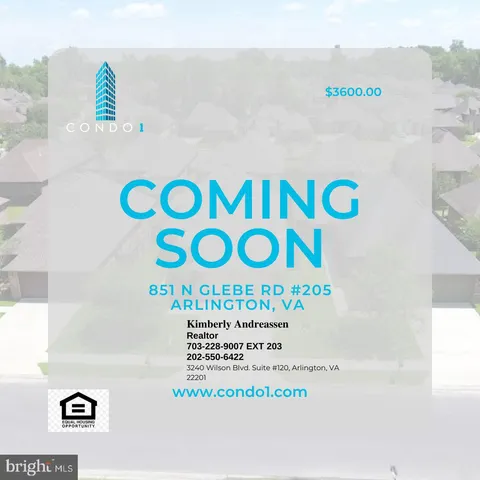 851 N Glebe Road Unit 205, Arlington, VA MLS: VAAR2056396