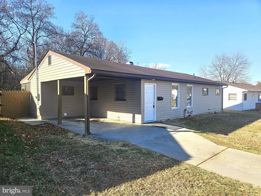 Great opportunity in Elkwood Estates.  This 3 bedroom 1 bath ranch has been freshly renovated.  Features include a brand new refrigerator, 2 year old heat pump/central air unit, fenced yard and a 7x19 screen porch.  Enjoy the privacy of the fenced yard backing up to public open space.
