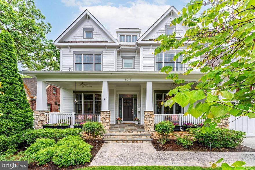 620 N Lincoln Street: A Masterpiece in Ashton Heights!  Nestled just three blocks from the Virginia Square Metro, this extraordinary 7,000-square-foot custom home represents the pinnacle of luxury living in one of Arlington's most coveted neighborhoods. Crafted by Stanley Martin Custom Homes and BOWA Construction, the property sits on a spacious 8,500-square-foot lot, offering an unparalleled blend of sophisticated design and functional elegance. 2.75% Assumable Mortgage.​ The home welcomes you with a light-filled foyer featuring multiple transom windows, setting the tone for the exceptional craftsmanship that continues throughout the property. The main level boasts a chef's kitchen equipped with top-of-the-line Sub-Zero, Wolf, and GE Monogram appliances, complemented by a custom BOWA pantry that meets the needs of even the most discerning home chef. Adjacent, a stunning family room showcases a coffered ceiling, custom built-ins, an integrated sound system, and a fireplace—perfect for both intimate gatherings and grand entertaining.​  An impressive screened Equinox porch provides year-round outdoor enjoyment, seamlessly extending the living space with its motorized roof system. The formal dining room, with its elegant coffered ceiling and custom wainscoting, offers a sophisticated backdrop. A versatile main-level office/bedroom with a private en-suite bathroom provides additional flexibility, while the expansive laundry room features built-in cabinetry and a convenient folding island.​  The upper level reveals a luxurious primary suite that redefines residential comfort. A spacious bedroom connects to a sitting room with custom built-ins and a two-sided fireplace, opening into a walk-in luxury closet with a custom island and display cabinets. The spa-like primary bathroom features dual vanities, a separate shower, and a soaking tub—a true retreat within the home. Additional bedrooms, each with private bathrooms, provide ample space and privacy for family and guests.​  The loft level features multiple zones designed for recreation, entertainment, and productivity. A dedicated additional office provides the perfect sanctuary for remote work or study.  An extra bedroom and accompanying bathroom make this level ideal for guests or multigenerational living, offering privacy and comfort beyond the main living areas.​  The lower level finished basement offers a large recreation room, and serves as an entertainment hub, featuring a dedicated fitness room with supplemental cooling and a flexible space currently used as a craft room but easily convertible to a wine room or additional living area. The home's eco-friendly features are equally impressive, including a 70-panel solar photovoltaic system, a Generac Guardian standby generator, and a sophisticated water filtration system with reverse osmosis and UV sanitization.​  Outdoor spaces are equally thoughtful, with a fully fenced yard featuring an irrigation system and landscape lighting. A wide front porch with flagstone flooring adds to the home's curb appeal, while the oversized two-car garage provides ample storage and parking.​  With a rare assumable mortgage at 2.75%, this home offers not just a living space, but a lifestyle. Located within easy walking distance of Virginia Square, Ballston, and Clarendon's vibrant dining and shopping.
