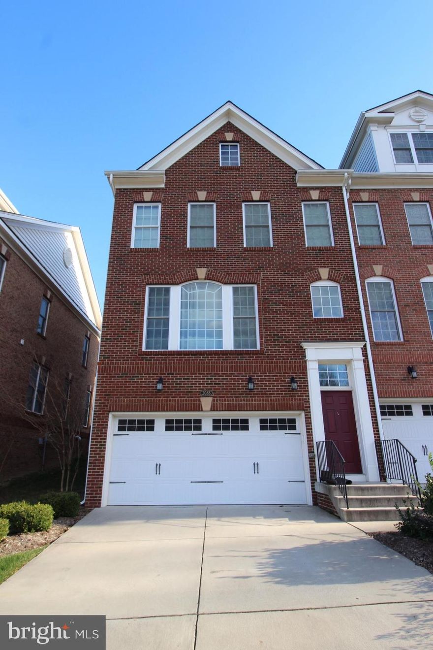 SMASHING END UNIT CONDO, TRANQUIL LOCATION, COMMUTER DREAM HOME!  Walk to Grocery, Starbucks, Restaurants and Shops,  Located off Rt. 7,  in between I-66 and I-495! EASY TO Tysons/Vienna/McLean/Rosslyn/Georgetown/DC/East Falls Church Metro less than 4 miles!  CONTEMPORARY FLOOR  PLAN!  SUN DRENCHED MAIN  LEVEL, STATELY CROWN MOLDING, HIGH CEILINGS!  Welcome Family and Friends with Gourmet Kitchen, Sleek Granite, Stainless, Center Island, Huge Great Room off Kitchen!  Large Deck off Kitchen and Fully Fenced Rear.  REAL OPULENT HARDWOOD FLOORS! Cozy Carpeted Rec Room and Half Bath Lower Lever! Two Car Garage!  EASY ONLINE APPLICATION!  Ask Your Realtor For Details!  [Max 2 Incomes to qualify, Max 2 Cars, Good Credit Required].