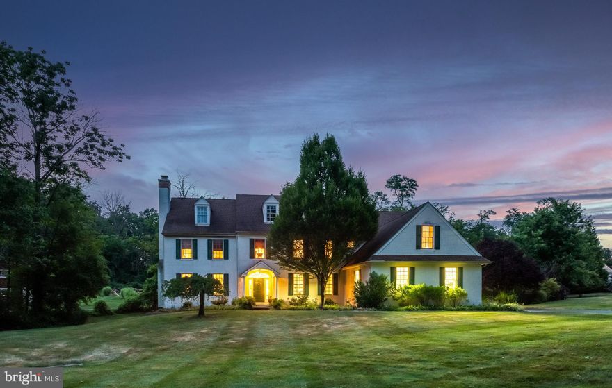Indulge in the tranquility of this exceptional home. This quality built  four-bedroom, four-bath residence with two powder rooms exudes  extensive upgrades throughout. From on-site finished hardwood flooring to intricate wainscoting and custom built-ins, every detail enhances its allure.
Step outside onto the newly installed Toasted Sand Trex deck, accented with white and round metal balusters, or relax on the flagstone patio featuring a pergola and built-in grill station amidst beautifully landscaped surroundings. The serene In-ground saltwater pool, raised gardening  beds, and Bocce Ball area create a private outdoor oasis.
Inside, the  Ann Capron center hall front to back  Colonial greets you with a foyer leading to a formal living room boasting a gas fireplace, an elegant dining room adorned with wainscoting and triple crown molding, and a study featuring a coffered ceiling and custom built-ins. A formal powder room and a convenient hall coat closet add practicality.
The gourmet granite kitchen offers  a center island, double wall oven, cooktop, and stylish backsplash. A built-in desk area, spacious pantry, and stainless appliances complement the space, overlooking the breakfast room with access to the rear deck. The Great room impresses with its cathedral ceiling, wood-burning fireplace, custom built-ins, and abundant natural light.
Completing the main level is a mudroom area with an informal powder room, additional coat closet, back staircase  and access to the oversized 3-car garage. 
Ascend the wide staircase, enhanced by wainscoting, to the second level.The bright Master Suite awaits with a sitting room/office area,  walk-in closet, and a luxurious custom tile master bath featuring double  vanities, a six-foot soaking tub, and a walk-in shower. Two bedrooms share a Jack-n-Jill bath, one with a bonus room, while the fourth bedroom enjoys a full bathroom and walk-in closet. A convenient laundry room completes this floor.
The lower level offers an ideal space for entertaining, featuring dual temperature beverage fridges, a TV room separated by glass pane French doors, a hobby /gym area with rubber matting.
 Easy access to Ridley Creek State Park, Tyler Arboretum, numerous shopping and dining options, and close proximity to Philadelphia International Airport. Conveniently located near regional trains with direct routes to Philadelphia, and easy access to major arteries. Located withn the Rose Tree Media School District.