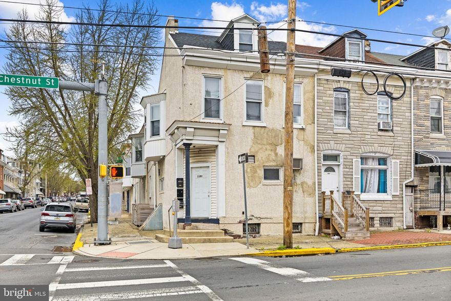 Prime Investment Opportunity – 1101 Chestnut St, Reading, PA 19602. Unlock the potential of this versatile mixed-use commercial property located in the heart of Reading! Positioned on a high-visibility corner lot, 1101 Chestnut Street offers immediate income potential and long-term growth—an ideal opportunity for investors or owner-occupants. First Floor –Commercial Space (Vacant): Spacious and flexible layout, perfect for retail, office, or a service-based business. Features excellent street exposure and high foot traffic, making it an ideal spot for entrepreneurs looking to launch or expand. Second Floor Unit 1: 1 Bedroom, 1 Bathroom – A well-designed layout offering comfort and privacy. Unit 2: Studio Apartment – Cozy and efficient, perfect for a single tenant. Unit 3: 3 Bedrooms, 1 Bathroom – Spacious and versatile, ideal for small families or shared living. Each residential unit has a separate entrance, enhancing convenience and privacy for tenants. With a mix of residential rental income and a vacant commercial space ready for occupancy or leasing, this property delivers solid cash flow potential and flexibility. Don’t miss your chance to own a multi-use building in a growing area—schedule your private showing today!