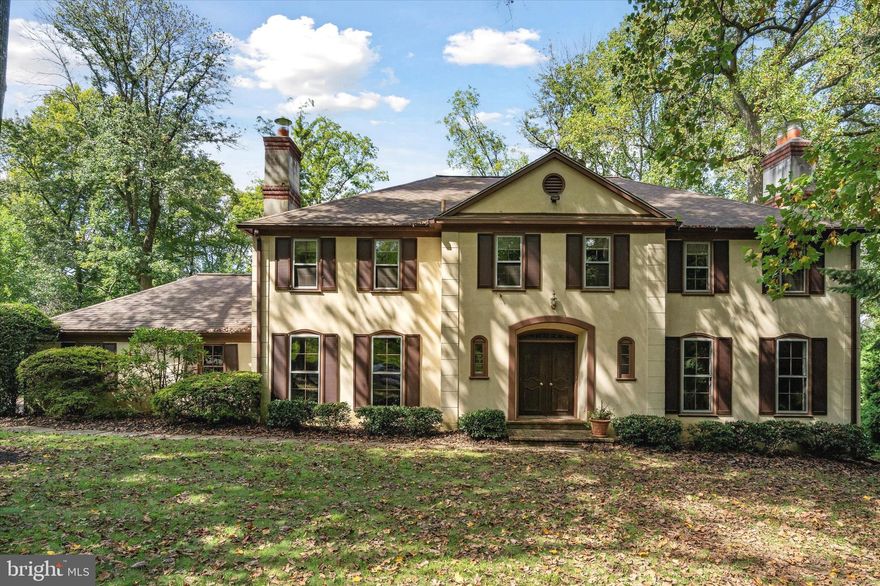 Welcome to 1285 Club House Road! This stunning residence offers 5 bedrooms, 3.5 baths, and a 2-car attached garage, all nestled in a sought-after Gladwyne neighborhood. The beautiful double front door entry exudes sophistication and sets the tone for the elegance found within. As you step inside, you'll be greeted by a grand entry foyer that opens up to a view of the gracefully curved staircase. The first floor continues to flow beautifully, with a large eat-in kitchen adorned with granite countertops, a kitchen island, gas cooking, and newer stainless steel appliances. The living room features a cozy fireplace, while the spacious formal dining room showcases floor-to-ceiling windows that provide a breathtaking view of the lush backyard. The family room, complete with a second fireplace, provides a warm and inviting space. A powder room and convenient first-floor laundry room complete this level.

Upstairs, you'll find the generously sized primary bedroom with its en-suite bath, along with four more sizable bedrooms and two full baths (one jack and jill), ensuring comfort and convenience for everyone. The large unfinished basement is great for storage, and holds endless potential for customization.

The allure of this property extends outdoors, with a large fenced in backyard boasting mature landscaping, an in-ground pool, and ample space for entertaining. Enjoy the tranquility of the surroundings and views in this private oasis.

This home has been lovingly maintained and cared for through out the years, with recent updates including a New Roof (2017) Heating system (2021), Electrical Panel (2018), Hot Water Heater (2021) and Sump Pump System (2018). Located close to shops, restaurants, the Philadelphia Country Club, and award-winning Lower Merion Schools, this elegant property is ready for your personal touches and is being sold as-is. Don't miss the opportunity to bring your creative vision and make 1285 Club House Road your own!