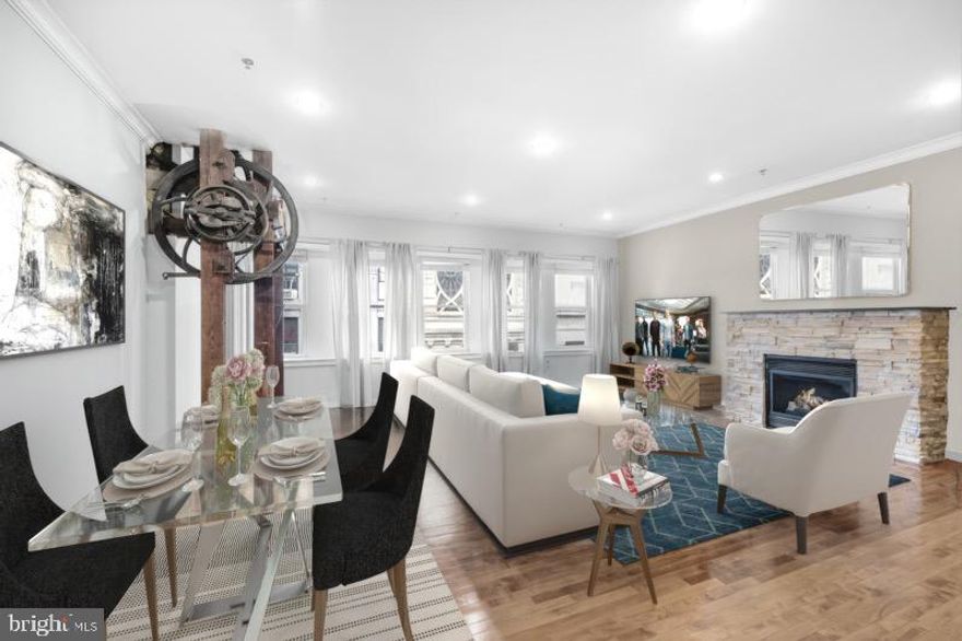 Stunning Top-Floor 2-Bedroom Condo!
Experience luxury living in this EXPANSIVE 1600+ sq ft condominium, featuring soaring ceilings, and an impressive commercial chef’s kitchen. With ample counter and cabinet space, plus a convenient BREAKFAST BAR, this kitchen is a chef's dream, all bathed in natural light from a beautiful skylight.
Both bedrooms are spacious and versatile, each perfect for your IDEAL RETREAT. Each stylish tile bath complements each bedroom.
Located in a BOUTIQUE BUILDING, this dramatic space offers both LUXURY and VALUE. Enjoy easy access to a PRIVATE DECK, and take advantage of being just 2 minutes from WASHINGTON SQUARE, Jefferson, and Pennsylvania Hospitals. Don’t miss out on this incredible opportunity!