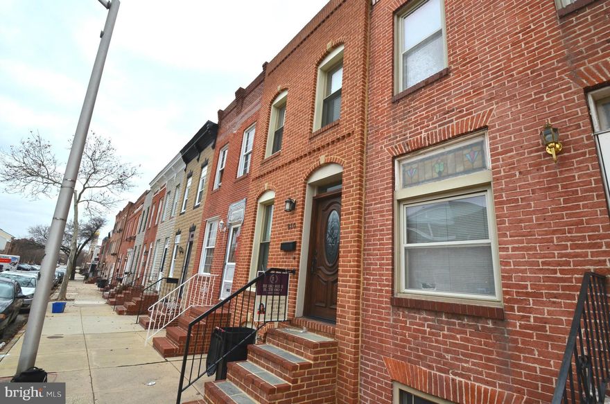 Fabulously Located Canton Rental with PARKING! Hardwood flrs, Gourmet Kit, Partially Finished Lower Lvl w workshop/storage, Gourmet Kitchen, Tons of light, Exposed Brick, deck, Elaborate Master Bathroom with walk -in-custom-built closet. Steps from the Wine Bar/ Restaurant Gitan; 4 blocks from the bars/ restaurants of Canton Square, 4 blocks from Safeway, Starbucks, and other small establishments.