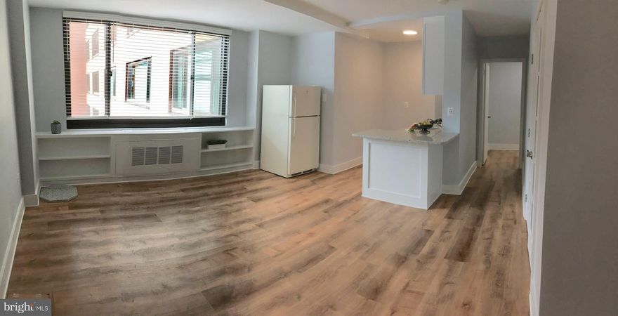 INVESTOR OPPORTUNITY with instant rental income stream.  Long term tenant in place through 04/30/26 or renegotiate the lease for longer stay.  GORGEOUS UPDATED studio co-op home with separate den/bed room space, in sought-after River Place South co-op community, right in the heart of Rosslyn, Virginia.   This studio co-op has 1 full bathroom, 1 den/bed room,  deep closets for storage, open-concept kitchen/living/dining area with wide open views of the cityscape of Rosslyn and monuments.   The sellers completed a full interior update in 2021.  Updates include totally refreshed kitchen with Hampton Brand Shaker-style cabinets,  Gasland gas 4-burner cooktop, Toshiba microwave/convection combination oven, granite countertop in Dallas White, deep s/s sink, glass tile backsplash, and apartment-sized refrigerator.  The granite counter extends to accommodate counter-height stools for extra seating capacity.   Full size bathroom has a handy built-in wall cabinet, enclosed tub shower, and replaced Ikea vanity, mirror and light fixtures.   Plenty of storage in this unit with a deep entryway closet and a walk-through hall closet that’s large enough to fit an armoire or a desk or that impressive shoe collection!   This studio unit has a walled-off bonus room, 8' x 6.5',  that can be used for a den, bedroom, or work-from-home office space, with French doors for privacy.   Vinyl plank flooring in Fresh Oak and walls painted throughout in Drizzle by HD Behr Paints is fresh and clean. LED lights, outlets and light switches throughout, and mini blinds.  Common Laundry is available on basement level.   Unit is wired for Verizon or Comcast Cable.    Complex has 24/7 security at the gated entry and lobby entry.   LOCATION is superior!  2 blocks to Rosslyn Metro Station - Blue & Orange Line trains, or avail of mass transit transportation stops just outside the gates.   Located just across the road from the famed Iwo Jima Memorial, Georgetown, and Washington, DC. Less than 5 miles to Reagan Nat'l Airport.  Co-op fee includes all utilities.   Pet Free & Smoke Free building.    Parking is available for rent or purchase via the Management Office.  Marketing Brochure, MLS Disclosures, Offer Guidelines will be online.  Property Photos show unit virtually staged; Tenant Occupied with monthly lease through April 2026.   Showing Schedule is restricted due to tenant schedule.  Contact listing agent for showing tour options.  Sellers need 60 day closing.  Sellers will work with new owner on lease transfer.  River Place South is Co-Op owned.   Sellers will order Co-Op docs with ratified sales offer.  Closing no less than 45 days through Co-Op provided title and lender sources.    Schedule all showings online via ShowingTime or contact the listing agent directly for a private tour or any additional questions.    Come home to this little oasis and be ready to enjoy effortless living at River Place South!