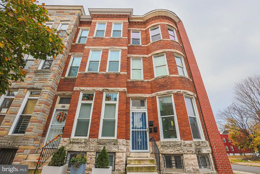 **5000$ CREDIT given with a FULL price offer**  Profitable three (3) unit .  Across from Druid Park and the Baltimore Zoo!  New Rec Center coming soon at end of street.  This 3 unit is ready to go. Charming end unit; each metered separately.  Tenants were on month to month leases.  Fenced back patio with new concrete poured.  All suites have been given some updates.  Basement side wall has been newly painted.  This block is coming alive, don't miss out on this income producing opportunity.  Full length dry basement.  Off the Lobby is a storage area room or make it a little lounge to gather as tenants.  
Home is sold AS IS.  Bring all buyers and offers!