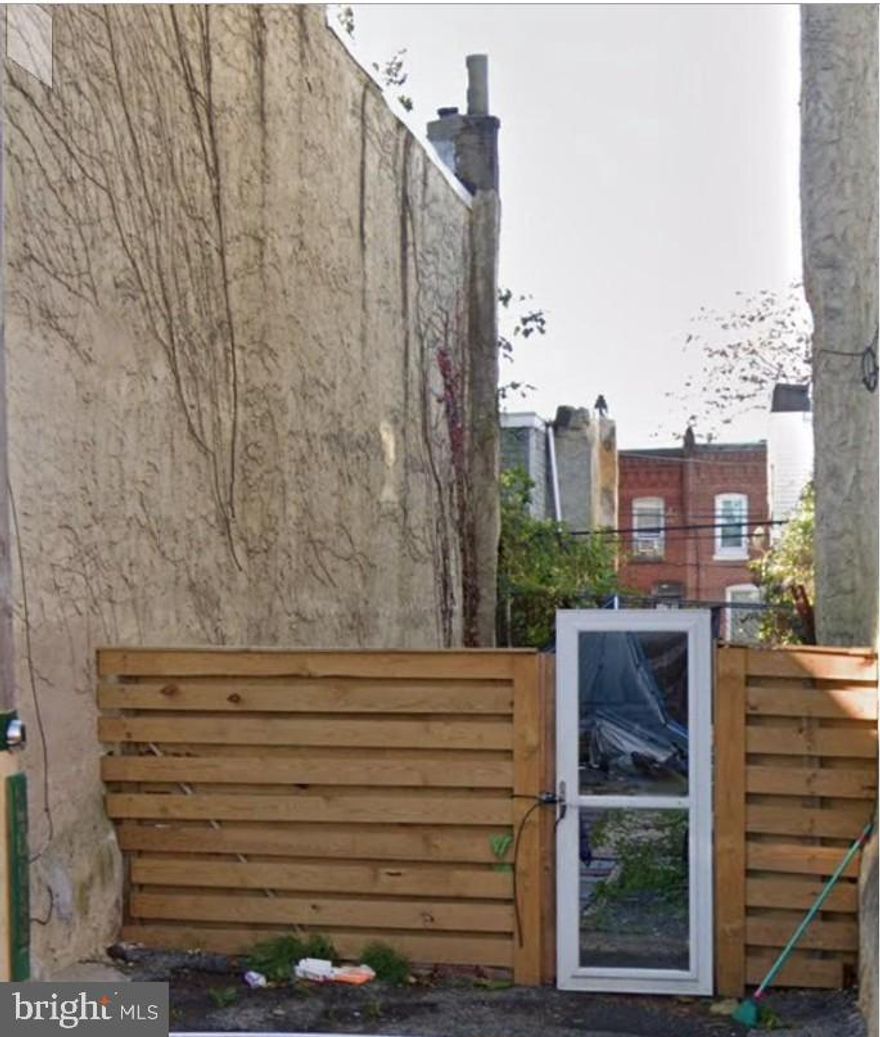 Attention builders and investors — rare opportunity to purchase a vacant lot in the heart of Brewerytown! This level, rectangular parcel measures 15 x 67 ft (1,005 sq ft) and is zoned RSA-5, which permits single-family attached construction by right — no variance required. Build a new 3-story rowhouse of up to 38 feet in height, with an estimated 2,000+ sq ft of living space, right in one of Philadelphia's fastest-appreciating neighborhoods.

Situated just minutes from the Philadelphia Zoo, Fairmount Park, the Art Museum District, and Kelly Drive, this address offers unbeatable access to the city's best amenities. Easy commute to Center City via multiple SEPTA routes. Surrounded by new construction and fully renovated rowhomes, the demand for housing on this corridor continues to grow.