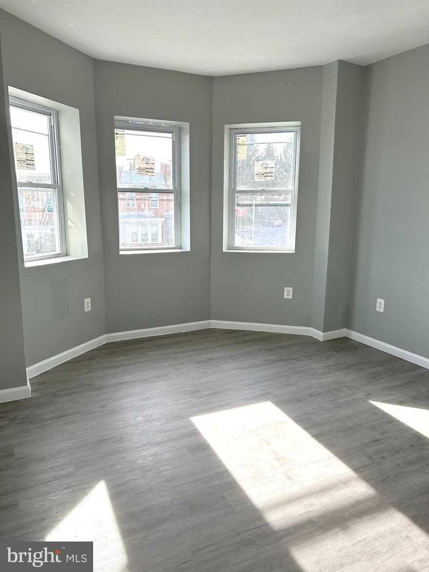 2nd Floor NEWLY RENOVATED OFFICE SPACE w/ central A/C. Three rooms plus bathroom over*450 Sq Ft of space. Has GREAT EXPOSURE on VERY BUSY STREET.  Could also be used as Retail Space.   1st floor is also available, lease both units at a  reduced rate.   Great Location, Conveniently located minutes from 695  and 95, a few Blocks North OF Moravia Rd.