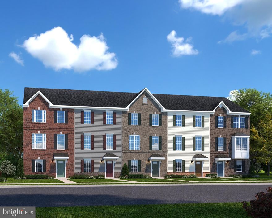 AUGUST 2022 MOVE-IN  END UNIT Strauss with Full Brick Front at Amber Ridge! The largest of Ryan's Composer Series, the Strauss offers the space and customizing details of single-family living with the convenience of a townhome. On the main living level this home features an enormous Kitchen with a 9 ft. Quartz island, Espresso cabinets, Half bath and Gray LVP flooring throughout. The kitchen opens onto a bright and airy Living Room, perfect for entertaining. A window-lined Morning Room off the Kitchen provides room for dining and is accented with a Built In Hutch. The upper level boasts three bedrooms, two baths, and a 2nd floor laundry. No need to worry about storage space, generous closets abound in all bedrooms. The Primary Bedroom is a private retreat accented with a tray ceiling and features an enormous walk-in closet. The Primary Bath boasts a soaking tub and separate shower with seat. The lower level features an open Recreation room and Half bath. Don't miss your opportunity to own here in beloved Bowie! Photos are representative.