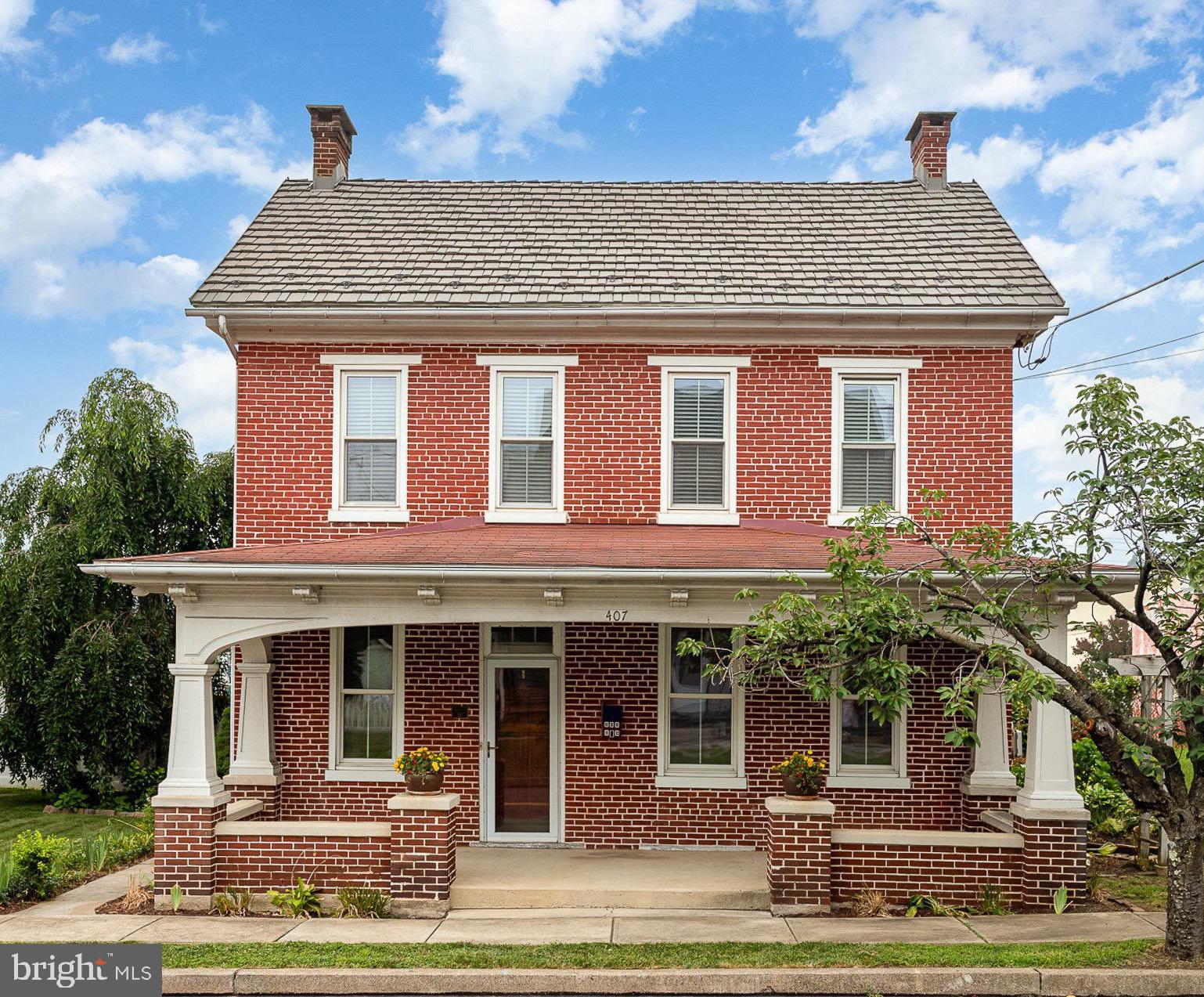 Welcome to a piece of Hershey’s history! This charming brick residence, built before 1870, is rich with period craftsmanship and timeless appeal. Located in the heart of Derry Township, this 3-bedroom, 1-bath home offers a rare opportunity to own a preserved piece of local heritage.
Inside, you’ll find original custom hardware, solid brick walls, and distinctive period details throughout. A later addition includes a sunroom that brings in extra living space and natural light. The home features a traditional layout with flexible rooms that invite creativity and customization.
At the rear of the home sits the historically designated “summer kitchen,” where meals were once prepared during warmer months to keep the main house cool. It features a unique walk-in fireplace and offers versatile potential to suit modern-day needs—whether as a studio, office, or additional living area.
Outside, you’ll enjoy a deep backyard and a large, detached garage with space for four vehicles, a car lift, and generous storage. Set in a neighborhood steeped in tradition, this property was honored with the 2006 Preservation Award from the Hershey-Derry Township Historical Society and remains a beloved local landmark.
Conveniently located just 0.7 miles from the Hershey Country Club, 1 mile from downtown Hershey, 1.8 miles from Hersheypark, and 3 miles from the Penn State Health Milton S. Hershey Medical Center, this home offers both historical charm and proximity to local amenities.
This is your chance to breathe new life into a home full of character, history, and endless potential.