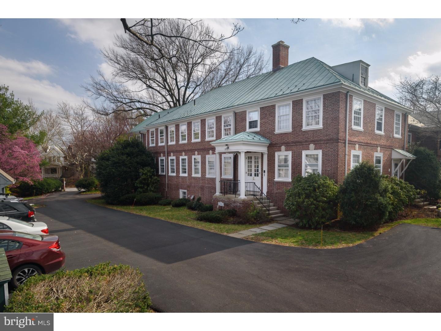 Welcome home to historic Leamy House! Built in the early 1900's with additions in the 1950's and converted to condominiums in the early 1980's. Leamy House is located a stone's throw from Chestnut Hill in a beautifully landscaped setting on a quiet tree lined street.  Unit 19 is on the second level of this amazing property. Enjoy this one level 3 bedroom, 2.5 bath 1900 square feet condo with 3 exposures therefore amazing light and great circulation.   This home is made for entertaining, with its large living space, formal dining room and wet bar. The master bedroom is large with en suite bath and his and her closets, a perfect relaxing retreat.  Convenient touches throughout include pull out shelving and lazy Susan in the kitchen cabinets, fantastic storage both in the unit and in the attic space, central A/C and a full size washer and dryer. The low HOA fee covers water/sewer, exterior liability insurance, snow removal, lawn care, roof and outside maintenance for carefree living. Leamy House is a short walk to commuter trains, wonderful restaurants,bars, cafes, coffee shops, farmers markets, specialty shops on Germantown Ave and the trails of Wissahickon park.