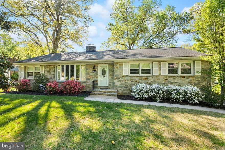 Charming stone rancher with stylish updates in an exceptionally convenient Towson location! Offering the ease of main-level living plus expansive finished space below, this home combines timeless character with modern comfort. The bright living room features hardwood floors, a beautiful bay window, and a classic stone-hearth fireplace. A separate dining room leads to the renovated kitchen with black stainless steel appliances, granite countertops, center island, and space for everyday dining.

Updated baths, replacement windows, and thoughtful improvements throughout make this home truly move-in ready. Sliders open to the multi-level bluestone patio, where lush landscaping creates a private outdoor retreat ideal for entertaining or simply unwinding. The finished lower level offers a spacious recreation room with a second fireplace, half bath, laundry area, excellent storage, and direct access to the two-car garage.

With a full-house generator, shed, and roof replaced in 2018, this home delivers peace of mind as well as charm. All just minutes from the best of Towson shopping, dining, and quick access to 695.