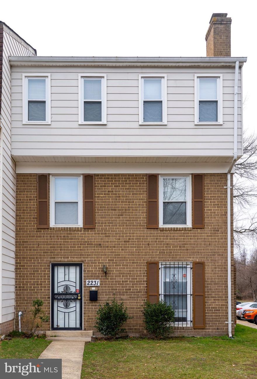 Your new home awaits you!  Come see this spacious, freshly updated, end-unit townhouse.  It features 4 bedrooms and 3.5 full bathrooms.  There is also an opportunity to convert the ground level recreation space to a 5th bedroom suite, as this level has a complete full bathroom and laundry room.  There is  ample living and dining space on the main level with a galley kitchen that offers granite countertops and stainless steel appliances.  This townhome is walking distance to a METRO station.  You will not be disappointed.