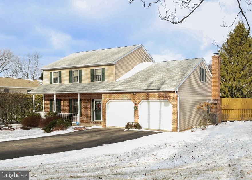 Welcome to your dream home, the perfect place if you love entertaining and the outdoors! This beautifully updated 4-bedroom, 2.5-bath home has everything you need to create lasting memories. The first floor offers a formal living room and dining room, half bath, and a kitchen that serves as the heart of the home. Featuring a center island, KraftMaid soft-close cabinetry, a built-in pantry, granite countertops complemented by a decorative tile backsplash, under-counter lighting, and GE stainless appliances. A built-in desk area helps you stay organized, while the adjoining family room boasts a stunning brick, floor-to-ceiling gas fireplace. Step through the french door to a sunroom, where you’ll enjoy views of and access to the backyard oasis. The second floor includes a primary bedroom with a walk-in closet and private bath. Three additional bedrooms, a full hall bath with double sinks complete this level. Head to the finished lower level for even more space, including a recreation area perfect for a ping-pong table, a storage room, and a utility room with a washer and dryer. A bilco door provides easy outdoor access. The outdoor space is a true retreat, featuring a deck with a built-in hot tub, a patio, and an in-ground pool surrounded by a split rail fence and mature trees that provide privacy. Recent high-value improvements include a new roof (2019), a new heater and AC unit (2020), a gas range, and a gas-fed fireplace and grill. A Martin Kinetico whole-house water system delivers premium drinking water, and with a 20HP whole-house generator you’ll never be left in the dark. This is the home that offers comfort, convenience, and the ultimate in outdoor living!