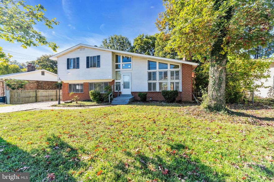 Location, Location, Location!  It is less than a 10 minute walk to the Branch Ave green line metro, a 3 minute drive to the capital beltway, less than a 10 minute drive to Andrews AFB main gate, the Citizenship and Immigration Services Headquarters Office (USCIS) and the US Census Bureau.  This newly updated split level is situated on almost half an acre and features 4 bedrooms, 1.5 baths and over 1900 sqft of finished living space. It has been freshly painted, the hardwood floors have been refinished and the basement boasts new luxury vinyl plank flooring. A wood burning brick fireplace anchors the living room offering warmth this coming winter and waiting for your Christmas stockings to be hung.  The lot is leveled with the backyard encompassing a deck, patio and oversized sheds with electricity.  The roof was replaced in 2015.  Lots of additional space for all of your storing needs.   Don't miss out on this beautiful home, see it today!