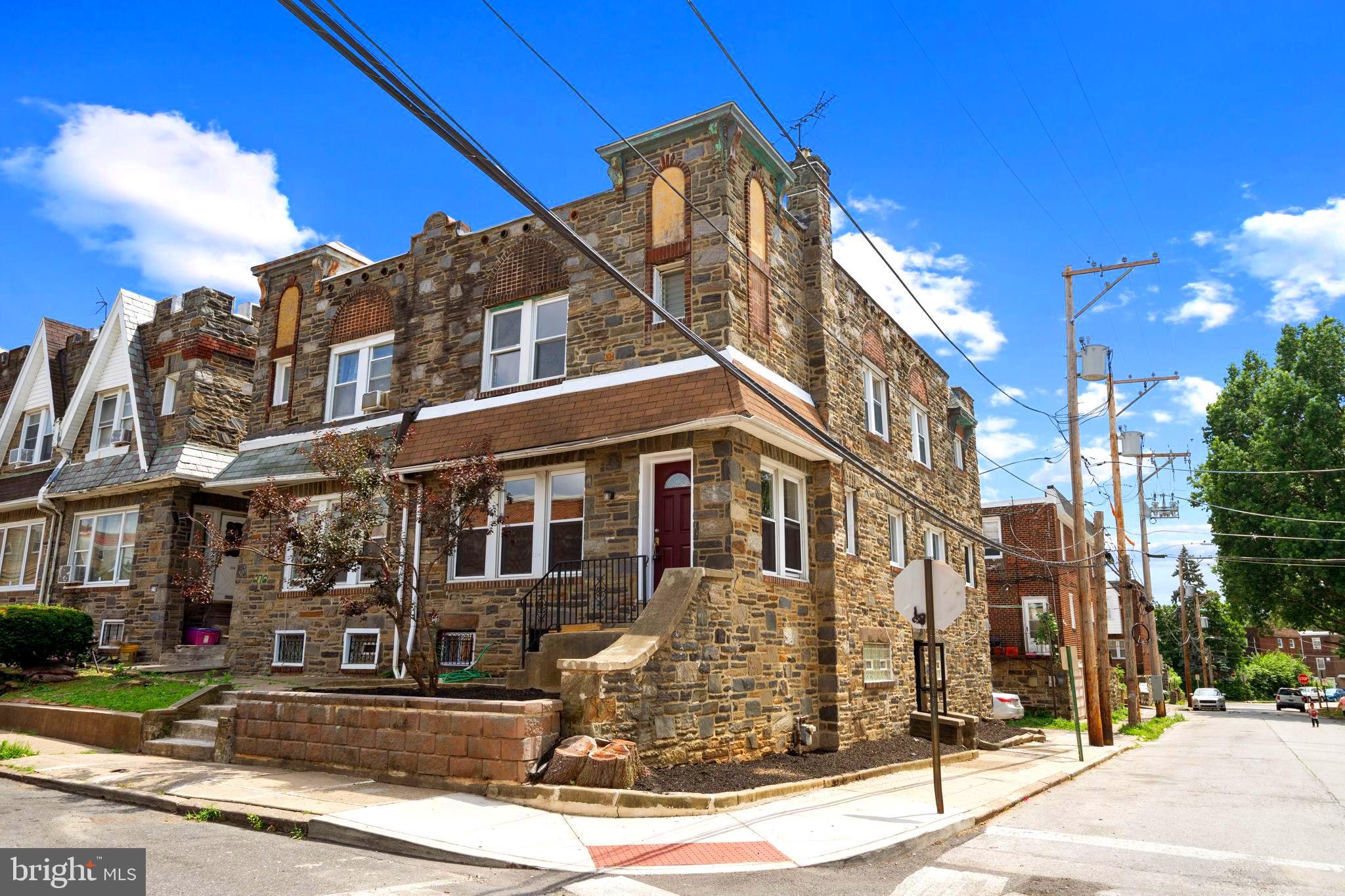 Welcome 278 Bayard Road, Huge corner house, stone build recently renovated ,must see this massive living room ,lots of sunlight many windows ,this with recessed light two celling fan ,nice size dinning room ,and breakfast room open kitchen marble counter top , 2nd floor 4 bedroom , with master suit , going down to the basement large size room can be use as entertainment room or family room , and full bathroom with stand shower ,there is laundry hook up , there is big size car garage it can fit 2 car rear of the house can park another car ,very convenient location step way from Gerret road bust and trolly stop walking distance from elementary school , middle school , high school ,