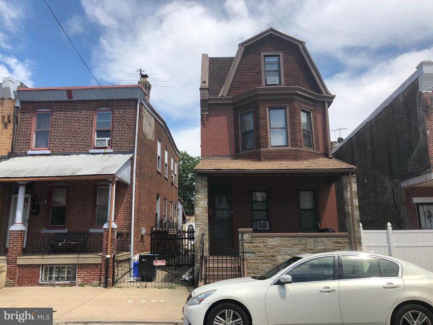 Perfect for the First Time Home Buyer who wants to live rent free!  Are you looking for your first or next investment property? Do you want to live on one floor and rent the other? Don t wait any longer! This well-maintained Duplex in Olney is a must-see. The first level has one bedroom and the kitchen has a door that connects to the common area in the back, perfect for grilling in the summer. As you walk to the second floor, you will find a lot of space; the second unit has 4 bedrooms. The whole house has original hardwood floors.Go to the back of the house and you will find another apartment with a garage attached to it. This one needs some work but it has a gorgeous space. You can enter to this apartment from 2nd st or from Palethorp st. This unique property goes from one st to the other st!Make your offer now! This is perfect for an investor or first time homebuyers!