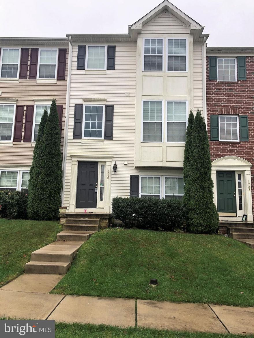 Welcome to the Hollywoods Community! This is a beautiful and well maintained 3 Level townhome with a 2 car garage. 3 bedrooms, 2.5 Bathrooms.  Finished lower level with access to the 2 car garage. The master bedroom features a walk-in closet,  and in room master bathroom featuring a large garden style bath tub, and a walk in shower. Open kitchen with granite island, with access to the deck for grilling and entertaining.  All Appliances are included. NO SMOKING. PLEASE REMOVE SHOES UPON ENTERTING PROPERTY AND FOLLOW ALL COVID PROTOCOL.