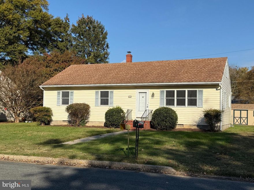 Charming 3-bedroom, 1-bath rancher conveniently located in Easton, MD—just minutes from town amenities, shopping, and dining. This 1,196± sq. ft. home offers easy, one-floor living with beautiful wood floors throughout and a large, fenced rear yard perfect for outdoor enjoyment includes storage shed.  The spacious attic provides excellent storage options. Features include newer appliances, gas cooking, gas hot water baseboard heat, and central air conditioning. A low-maintenance home offering comfort and convenience in a great location!