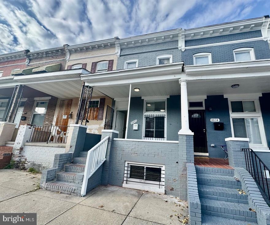 This beautiful and partially renovated rowhome is perfect for a first-time homebuyer or an investor looking to grow their portfolio. Conveniently located just steps from Baltimore Rising Star Academy, Clifton Park, and only minutes from Lake Montebello, the property offers both charm and convenience.
The home features fresh paint, a washer and dryer, and a back patio with great potential to be converted into a parking space or an excellent outdoor entertaining area. In addition, the basement is equipped with a waterproof French drain system, providing added protection and peace of mind.