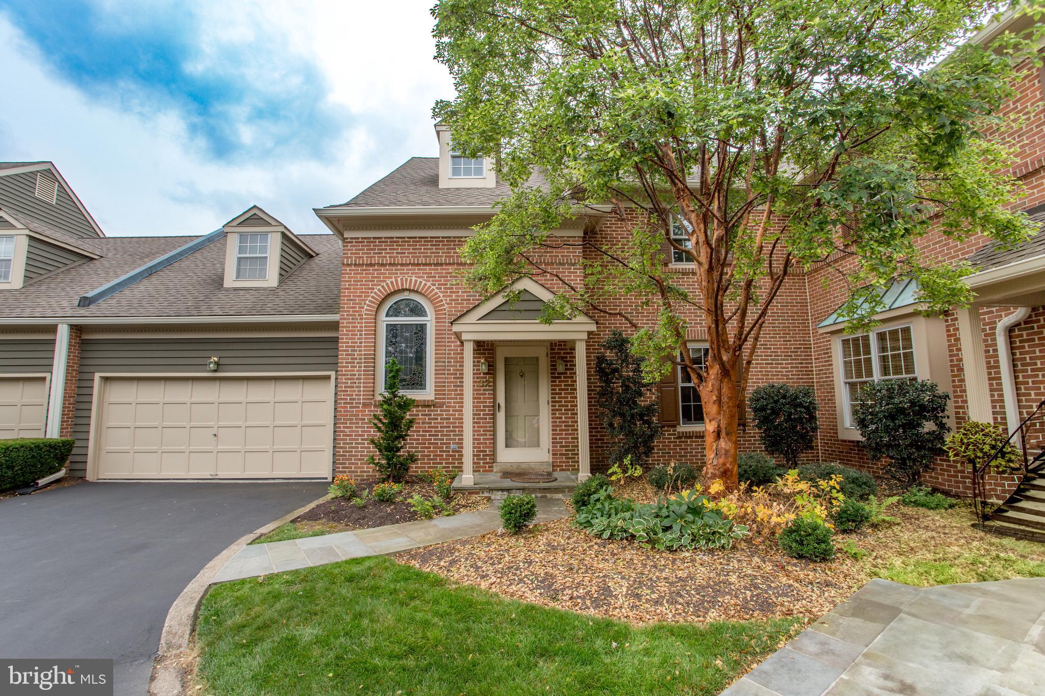 Great space, location, no outside maintenance, privacy, beautiful architectural details all on the edge of Doylestown Borough. Teversall is one of the premier and highly sought after communities in the area. An enclave of luxury townhouses, it is beautifully maintained and picture perfect. Step inside into this townhouse of almost 3700sf of gracious living and immediately evident is the intricate millwork and wainscoting, the architectural details throughout this house and its wonderful ambiance. Large rooms,
unexpected touches, built-in cabinets and shelving, many closets, a possible first level bedroom with a full bathroom next to it. On the main level there is a formal living room with woodburning fireplace and a slider door to the full length deck with two remote control awnings. The formal dining room leads into a huge eat-in kitchen with endless floor to ceiling cabinetry, three sinks and two faucets, double GE Profile wall ovens, a mini refrigerator, Viking cooktop, and custom Mercer tile insert in the tile floor. The tall cabinetry as you enter the kitchen both screens it from view from the dining room and provides additional storage. Another slider takes you to the deck area with its own awning. The unique floor plan features a hall in the foyer with door to the 2-car garage and then to a study/office with built-in cabinets, an electric
fireplace insert, and pine floor w/nail details. A full bathroom is next to it, making this a possible first floor bedroom. Above, you can view the library loft with intricate iron railing and bookcases. A wide staircase takes you to three upstairs bedrooms, the primary one with an ensuite bathroom. The hall has another wall of built-ins, a linen closet and a bathroom. A bonus is the large flex space (with laundry area) from where you step onto the balcony/library overlooking the room below. The basement level has tile floors, a
sink, sump pump and radon mitigation, water softener, shelving, the fireplace cleanout, and central vacuum. The large deck is a private area in which to relax and entertain. Best of all, the monthly condominium fee covers ALL exterior maintenance on your home and on the grounds. A short distance away is Penn Medicine/Doylestown Hospital, the YMCA, the dining, shopping, museums, train station, movie theater, and recreational opportunities in Doylestown Borough and nearby towns. Beauty, tranquility, privacy, nature, and nothing for you to do but relax and enjoy a special home and location.
