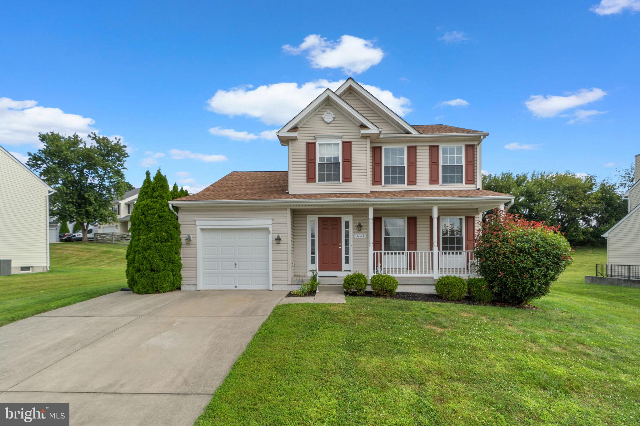 Welcome to this beautifully maintained 3-bedroom, 2.5-bath gem nestled in the heart of the highly sought-after Manchester Farms neighborhood! You'll love the inviting curb appeal, including the covered front porch—perfect for morning coffee or relaxing evenings. Step inside to find a warm and welcoming layout designed for comfortable living and effortless entertaining.
The main level offers generous living space, complemented by a bright and airy 3-season room that extends your living area and provides the perfect spot to enjoy the outdoors, nearly year-round.
Upstairs, you’ll find three spacious bedrooms, including a serene primary suite with its own private bath.
The basement offers a blank canvas for you to customize to your personal style, providing an opportunity to expand your living space, and also includes a rough-in for a future bathroom.
Additionally, the attached garage allows for private parking or additional storage. While the shed can hold any outdoor items needed to maintain the yard space.
Set within a community known for its neighborhood pride, this home offers the perfect blend of tranquility and convenience.
Don’t miss your opportunity to live in one of the area’s most desirable locations—schedule your private tour today!