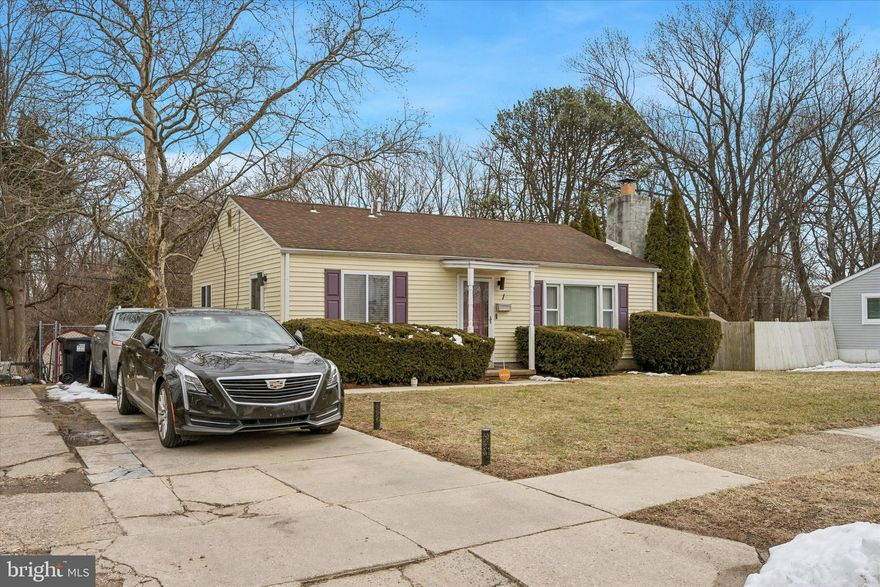Welcome to 1 Arden Ave in New Castle, DE — a charming 3-bedroom, 1-bath ranch offering easy one-level living. This home features a bright living room with beautiful wood flooring and a classic brick fireplace accent wall. The kitchen includes white cabinetry, stainless steel appliances, and a clean, modern look with great functionality.  All three bedrooms are comfortably sized, and the layout offers a practical flow for everyday living. Step outside to enjoy a spacious, fully fenced backyard with a deck — perfect for relaxing or entertaining — plus a shed for additional storage.  Conveniently located near major routes, shopping, and dining, this home is a great opportunity in a desirable New Castle location.