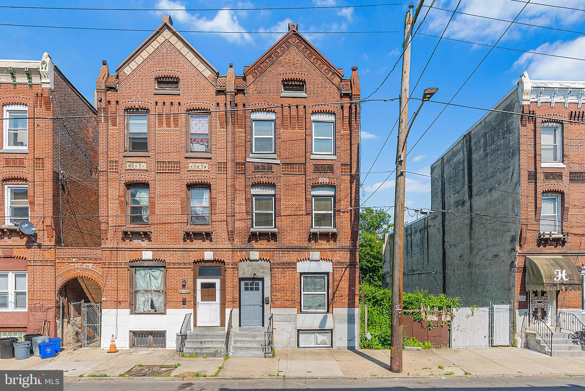 Located a few blocks from Temple University, 2135 N 20th Street is a large, 2120 square foot, renovated 3-story home offering 6 bedrooms and 2.5 bathrooms. Out front, you're greeted by a towering brick exterior adorned with ornate details. Inside, the main level is bright, open, and airy, framed by high ceilings and modern flooring. The huge living room allows for various furniture layouts, perfect for hanging out and entertaining. Past a thoughtfully placed powder room, the dining area and kitchen are made for hosting holidays and gatherings with ample cabinet and counter space, plus room for a table and island. Off the kitchen is a large laundry room that could double as a pantry. Up on the second level, a spacious, sunlit primary bedroom is at the front. A full bathroom, boasting a multi-jet shower, and a second bedroom are at the center, along with a pair of bright bedrooms at the rear. The third level has two more bedrooms and the second full bathroom. Completing the home is an expansive basement, providing lots of extra storage space. 2135 N 20th St's convenient location is close to restaurants, markets, and parks. There's also easy access to public transit, Dauphin St, and Broad St. Schedule your tour today!
Seller prefers cash or hard money lenders. He will not accept a conventional mortgage offer.