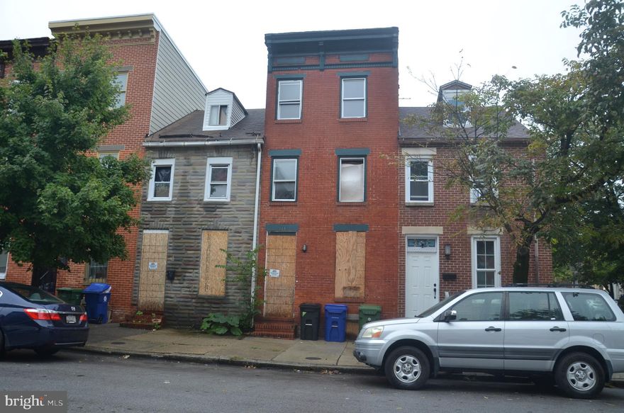 Great investor opportunity! Property sold As Is. Total rehab needed, some framing, electric and plumbing present. Fantastic potential for investment as income property. Close to I-95 and Inner Harbor, walk to Camden Yards and more. Minutes to multiple subway and MARC stations.