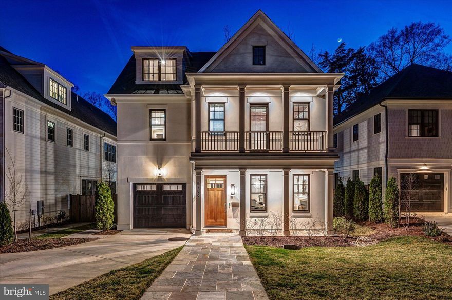 This stunning custom home built in 2022 by renowned architect GTM and builder Churilla Homes features four levels, with six bedrooms and six and a half bathrooms. The gorgeous landscaping and pool eloquently complement the spacious 7,000+ square foot floor plan, giving the home an incredible flow for entertaining and everyday living. The inviting main level highlights hardwood floors throughout, and an elevator provides access to all levels. The gourmet eat-in kitchen boasts a center island with seating, high-end stainless steel appliances, marble countertops and backsplash, a walk-in pantry, and a breakfast nook. The kitchen seamlessly flows into the family room with a fireplace and sliding glass doors leading to the screened-in porch. The elegant formal dining room with tray ceilings opens to the formal living room, also with a fireplace. The butler’s pantry features an additional dishwasher, sink, and wine refrigerator, connecting the kitchen to the dining room.

The second level offers four bedrooms, all with ensuite bathrooms and walk-in closets, including the primary bedroom with a spa-like ensuite bath featuring a walk-in shower, dual vanity, soaking tub, and oversized walk-in closet. The conveniently located laundry room adds to the level's convenience. The third level offers a loft with a balcony, an additional bedroom with a large walk-in closet, and a full bathroom. The lower level features a recreation room with a wet bar, wine cellar, bonus room, additional bedroom, and full bathroom, making it the perfect in-law or au-pair suite. Outside, the fenced backyard features an in-ground saltwater heated pool with an automatic pool cover, an expansive patio, and professional landscaping, creating a private oasis.The professionally landscaped exterior serves as an extension of the home and is the perfect place to enjoy the upcoming summer months. Situated in the sought-after Palisades neighborhood, this breathtaking home is within walking distance to the C & O Canal, numerous shops and restaurants, and just a short drive to all of the attractions Washington, D.C. has to offer!