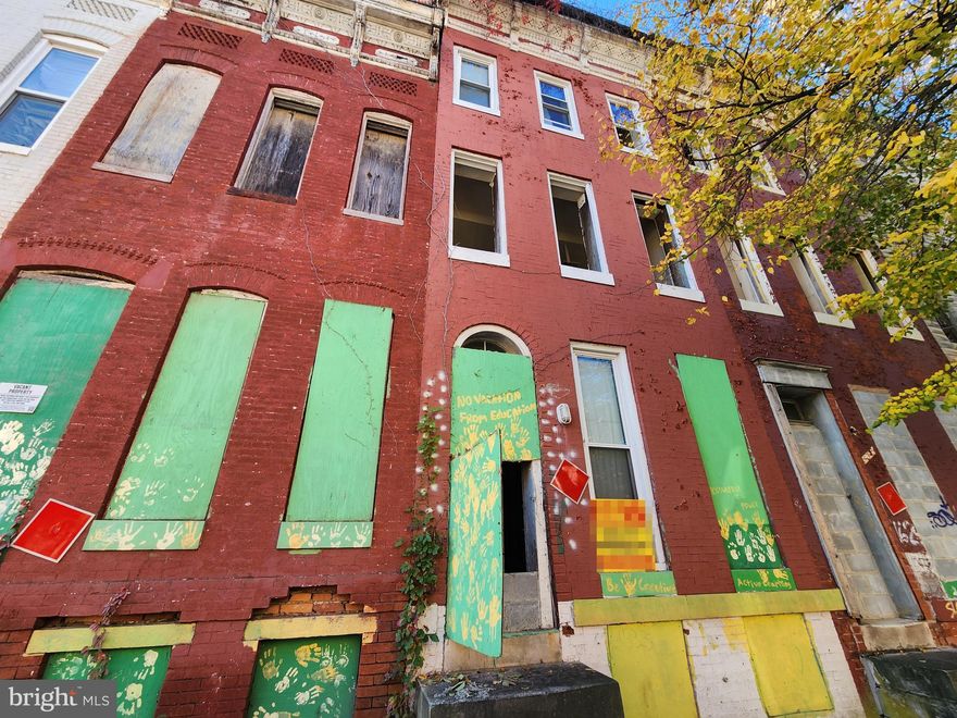 HOUSING AUTHORITY OF BALTIMORE CITY OFFICIAL AUCTION
ONLINE: Bidding begins 12/11/2025 @ 10:00 AM. Bidding ends 12/15/2025 @ 12:20 PM. List Price is Suggested Opening Bid. Deposit: $5,000.

3 Story Townhouse located in the Sandtown-Winchester area.
JUST MINUTES to Harlem Park and The University of Maryland Medical Center.
Easy access to major traffic arteries the Franklin Mulberry Expressway, and N Fulton Ave.
Property is believed to be vacant.