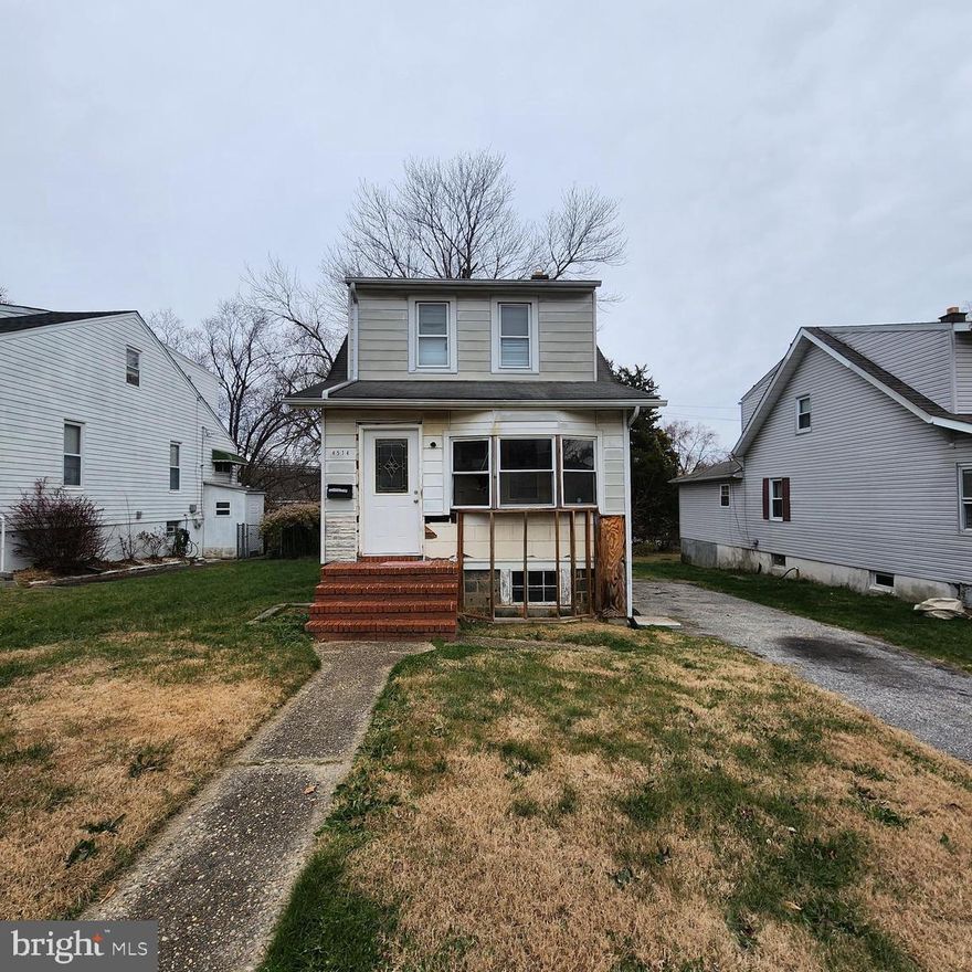 Investor special in the Frankford neighborhood! This vacant 2 bed, 1 bath (plus toilet room in basement) Colonial offers strong upside with an ARV of $335k+. Features include a partially finished basement, private driveway (rare for the area), central HVAC, and solid bones ready for a full renovation. Property is on lockbox for easy access and provides a straightforward cosmetic and mechanical upgrade path. Nearby renovated sales support strong resale value. Cash or hard-money buyers only. Property sold as-is.