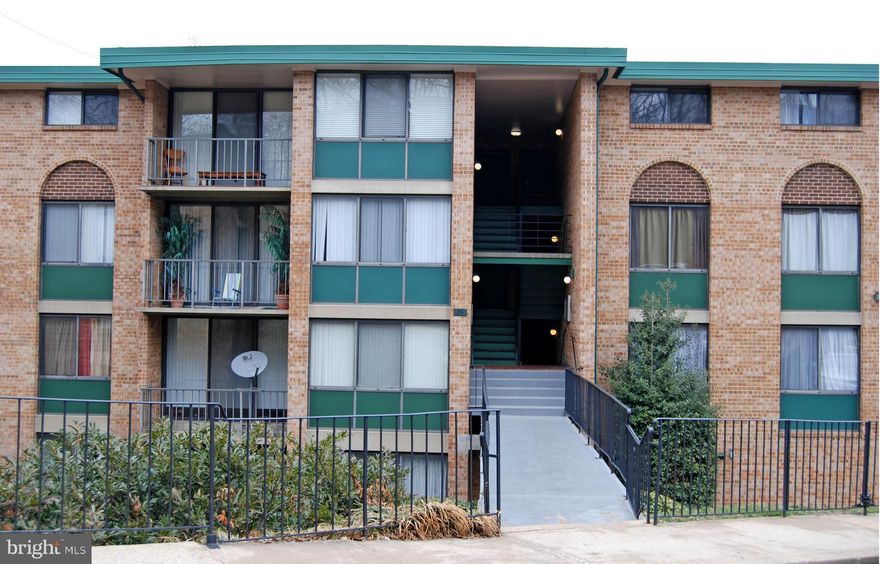 Motivated seller! Bright and sunny 2BR/1BA home in Saxony Square. Top floor. Freshly painted. New carpeting. Spacious living and dining rooms. Separate dining room off balcony. Large bedrooms with walk in closet in MBR. Walk to metro. Close to shopping center and mall. Easy access to 395, 495, 236. Open house, 6/7,  2-4pm.