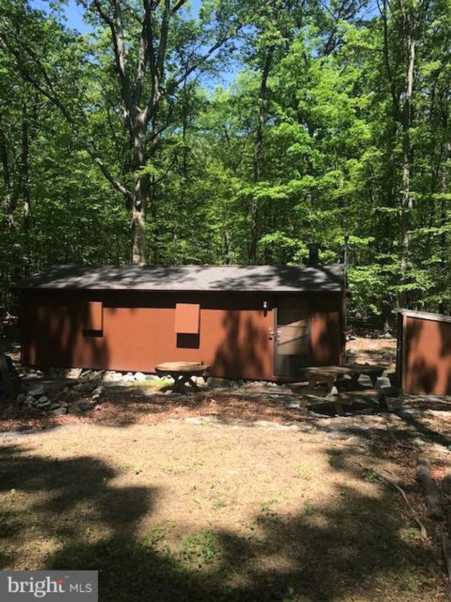 30x12 cabin on a 5.06 wooded, mostly level lot. Shale driveway leads you the cabin and shed. Have a fire in the fire pit, walk to Rockwell Run and enjoy panoramic views from back property line.. Cabin offers open living rm and kitchen, bathrm w/ waterless toilet, bedrm, window a/c unit or use the wood stove on those chilly nights. Easy access, gated community.Improved with Electric and phone line.