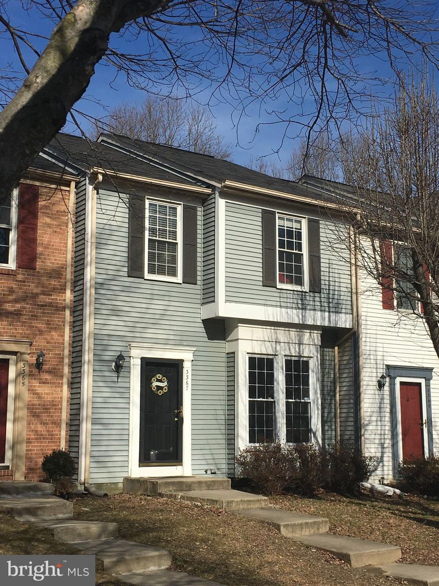 Well located 3 BR 2.5 BA townhouse in sought after Oak West.  Living room and separate dining room, large table space kitchen overlooking huge deck and fully fenced backyard, and backs to open space, woods, and a stream.  Cul de sac living, yet within easy commute to 40 and 29.  Howard County Schools!  Being sold As Is, but has good bones - just needs next buyer's updates!