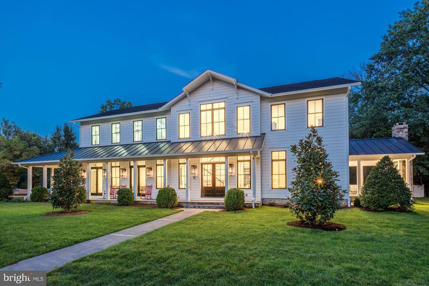 Stunning new construction on a quiet street in the heart of Alexandria.  With 11' ceilings on the main lvl, chef's kit with large center island, sun-filled fam room with window wall which opens to covered porch with stone fireplace.  Master suite w/his & hers baths and dual walk-in closets.  Finished lower level with rec room, exercise room & 2 additional baths.  Large flat lot has room for pool.