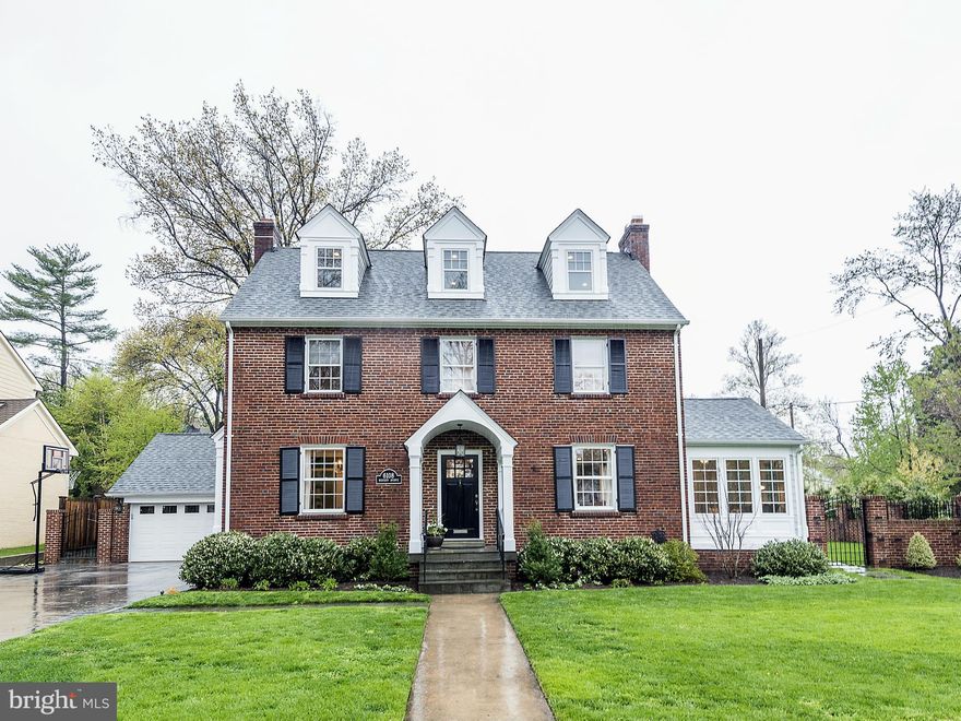 Stunning renovation of a classic center hall colonial! Owners attended to every detail in 2008 top to bottom renovation/expansion. Gorgeous hardwoods, trim work, recessed and designer lighting. Gourmet kitchen addition with center isle, breakfast room, 6-burner Wolf gas stove, marble backsplashes, custom cabinetry. 3.5 renovated baths. Finished fourth level. Lower level family room, au pair suite!