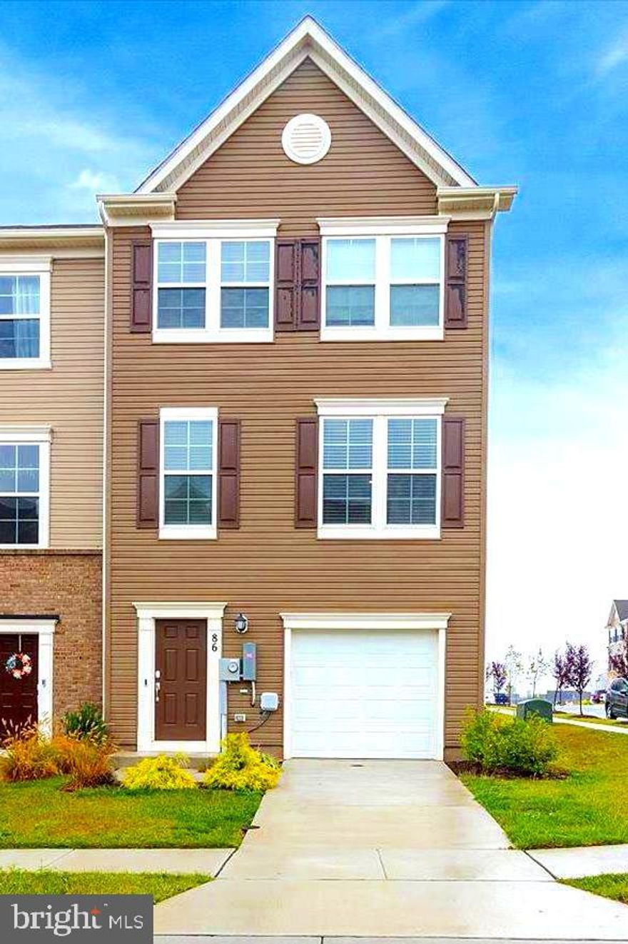 END UNIT!! Savannah Model! Large Corner Home Site!!
Three bedrooms, Two full bathrooms and Two half bathrooms. Extra Large Kitchen
 Island with Upgraded Granite! Stainless Steel Appliances! 10 X18 Composite Deck off of Kitchen. Fully finished home with basement/rec room - walkout door. Upgraded lighting package! Laundry located on upper bedroom floor. Washer and Dryer included. Lennar Build.