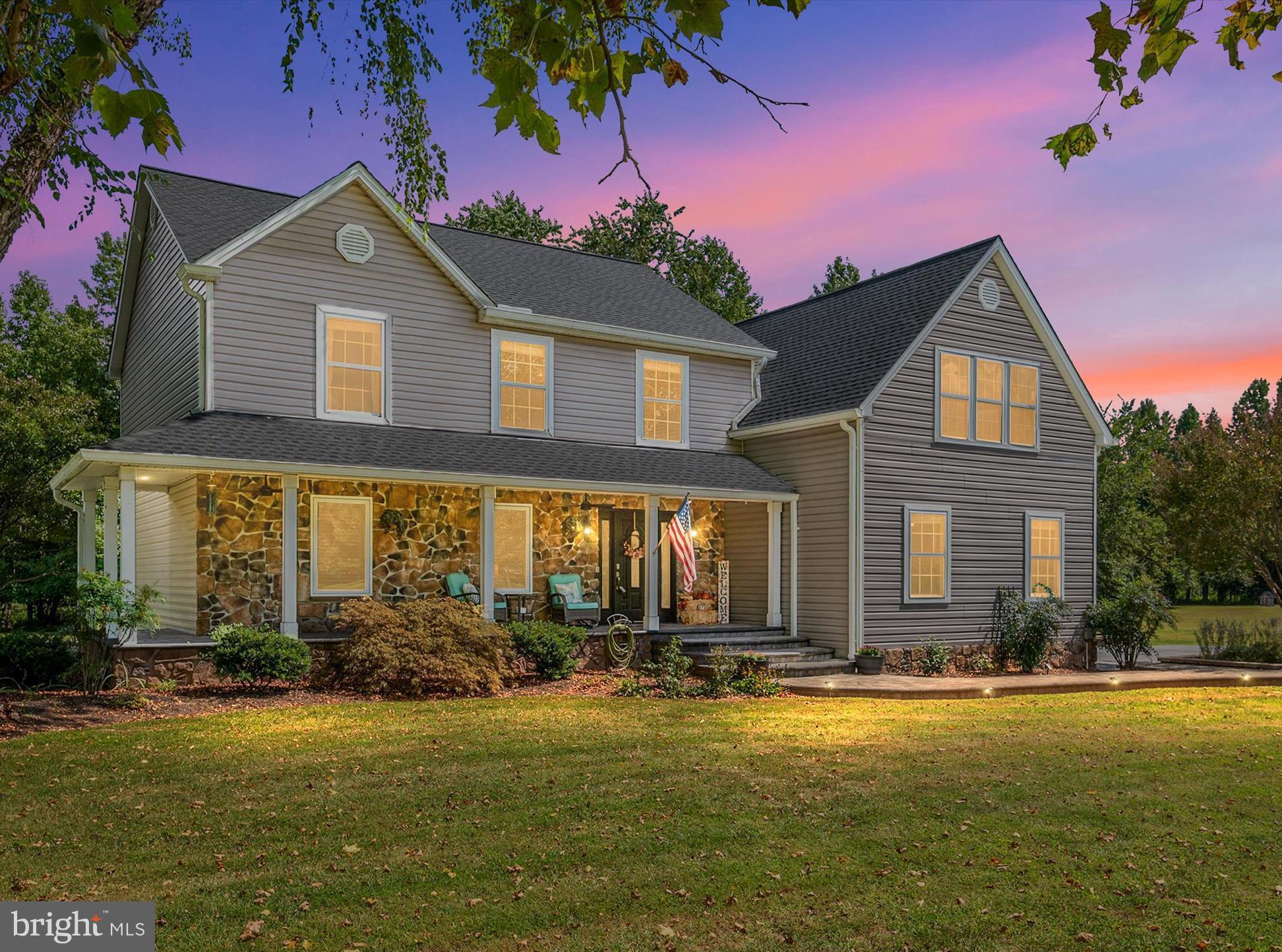 ***OPEN HOUSE: Sat, Sep 6th 12:00 PM - 2:00 PM, and Sun, Sep 7th 2:00 PM - 4:00 PM!!!*** Set on 1.2 acres in the sought-after Claiborne Fields community, this custom-built SIX bedroom home offers the perfect blend of space + Eastern Shore lifestyle! With nearly 3,300 sq ft of beautifully updated living space, you’ll find both room to roam and the kind of thoughtful design that makes everyday living a joy. Step inside to a large formal living room that flows into the elegant dining space where you can host large gatherings. The gourmet kitchen features granite countertops, recessed lighting, white cabinetry, stainless steel appliances, a window view above the sink, a large pantry and opens seamlessly into a bright breakfast area with bay windows. Evenings feel inviting in the large family room, where the wood-burning fireplace is the heart of the space. The main level also includes a powder room, a HUGE laundry room with abundant storage and sink, and a spacious bedroom or office flex space. Upstairs, retreat to the primary suite, complete with a large walk-in closet and en-suite bath featuring dual sinks, a bath/shower combo, and a separate walk-in shower. FOUR additional bedrooms and a full hall bath complete the upper level, offering plenty of space for everyone. Outside is where this home truly shines. A stone patio is the perfect setting for outdoor meals, while the fire-pit invites evenings under the stars. The sweeping views are nothing short of breathtaking, with sunsets stretching across your private 1.2 acres! With a BRAND NEW roof, recent updates, and special touches like a Reverse Osmosis water system and hot/cold exterior spigots, this home is truly move-in ready. Here, you’re not just buying a house , but stepping into a lifestyle. A place to rest, retreat, and live fully, surrounded by the peace of the Eastern Shore. Located close to boat ramps and docks, parks, playgrounds, restaurants, and great shopping, this location is close to it all! Come see this place today!