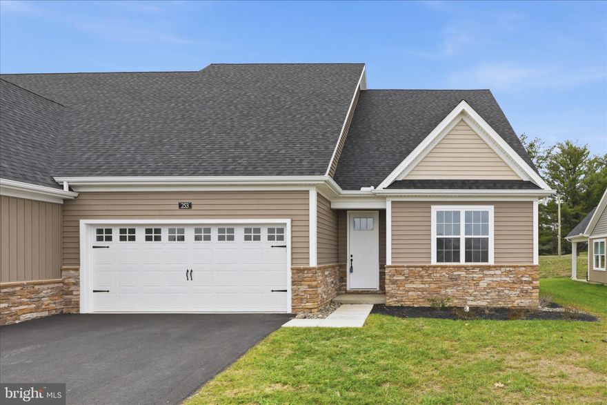 Discover the perfect blend of comfort, space, and convenience in Bellaride—the newest section of the sought-after Crossgates community in Millersville. This thoughtfully designed semi-detached home offers over 2,200+ square feet of versatile living space, ideal for multi-generational households, downsizers seeking flexibility, or empty nesters who love to host family and friends.

The main floor showcases an open-concept design that brings the kitchen, dining room, and great room together in one inviting space. The kitchen features a large island, perfect for gathering, while the great room is designed for both everyday living and entertaining. With two bedrooms and two full bathrooms on the first floor—including a private primary suite—this layout ensures the ease of main-level living. A first-floor laundry room adds an extra layer of convenience.

The second floor expands the possibilities, offering two additional bedrooms, a full bath, and a generous unfinished storage area that can easily transform into a game room, office, or hobby space. A full unfinished basement provides even more flexibility, whether for storage or future finishing. With a two-car garage, modern finishes, and thoughtful design, this home adapts to your lifestyle now and for years to come.

Life at Crossgates means more than just a home—it’s a community. Enjoy scenic walking paths, a ballfield, tennis courts, a public golf course, and a restaurant right within the neighborhood. You’ll be within walking distance to Millersville and just minutes from downtown Lancaster. Best of all, the HOA takes care of snow removal and lawn care, giving you the freedom to enjoy a low-maintenance lifestyle in a vibrant, welcoming community