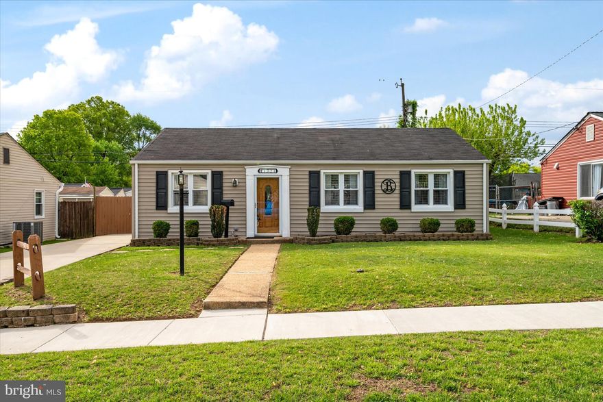 Charming rancher nestled in the desirable Harundale community, offering comfortable one-level living with thoughtful updates throughout. This well-maintained home features 3 bedrooms and an updated full bath, perfect for easy everyday living.

Proudly owned and meticulously cared for by the same owners for 54 years, this home reflects consistent maintenance and meaningful updates over time. Recent improvements include a newer stove and dishwasher (2025), newer concrete driveway, an 11-year-old roof, with many major updates in 2009 such as the water heater & Carrier HVAC, and an upgraded 200-amp electrical panel in 2005.

Enjoy the outdoors in the fully fenced, private backyard. Ideal for relaxing or entertaining, complete with fresh landscaping and an oversized shed with electric, perfect for a workshop, hobbies, or additional storage. A newer concrete driveway provides convenient off-street parking.

Conveniently located with quick access to Route 2, Route 10, Route 100, and I-695, this home offers an easy commute along with endless nearby shopping, dining, and entertainment options - many options even walkable!