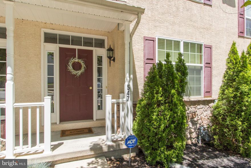 Welcome home to 547 Grove St, a spectacular 4-bedroom townhome nestled in the Union Hill neighborhood of Bridgeport. Enjoy the peace and quiet of neighborhood living while having public transportation, shops and restaurants practically at your fingertips! Enjoy the close proximity to downtown Conshohocken, both the King of Prussia and Plymouth Meeting Malls and easy access to major highways. This home has been meticulously maintained and is truly move-in ready, all you need to do is unpack. The covered front porch is the perfect welcome into this beautiful home. Step inside to the spacious living room complete with hardwood flooring, high ceilings and a fun splash of color on the walls, really making the white trim work pop! The living room flows nicely into the dining area, making it the ideal layout for entertaining guests. A conveniently placed powder room is nicely tucked away on this level. The bright and sunny eat-in kitchen is a dream! Tons of cabinetry lines the walls, granite countertops and stainless-steel appliances (refrigerator, built-in microwave, dishwasher and range). Glass sliders in the breakfast nook lead out to the rear deck with privacy fencing on either side. Add an outdoor rug, patio furniture and some potted plants and enjoy your private outdoor oasis! After a tiring day, retreat to the pristine owners suite which includes a private en suite bathroom and large walk-in closet. No more hauling heavy baskets up and down the stairs, the laundry is just steps away from the owners suite. There are two additional bedrooms and a full bathroom on this level as well. The third floor has been transformed into a fourth bedroom and a third full bathroom with tub shower is included. This spacious area is great to use as a home office if desired. Is a finished basement a must? Check it off the list! The basement has so many options for use! Convert into the ultimate TV/media room, create a home gym, toy-room, you name it! There is additional closet space for extra storage, and there is direct access into the oversized one car garage! Why look anywhere else? Contact us today to schedule your private tour on this wonderful Bridgeport home!