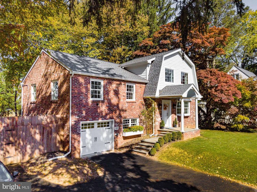 Welcome to 319 W Conestoga Road – where timeless elegance meets modern luxury. Nestled in the highly sought-after Tredyffrin-Easttown School District, this stunning multi-level home offers over 2,552 sq. ft. of beautifully reimagined living space on a half-acre lot. Just a half-mile from the Devon & Berwyn Train Stations, this location seamlessly blends convenience with tranquility. Completely rebuilt and expanded upon since 2016, the home boasts a striking Dutch-style addition with a gorgeous Gambrel roof and James Hardie fiber-cement siding, ensuring durability and long-lasting beauty. Inside, custom craftsmanship shines through deep-set windowsills, 6-inch baseboards, and recessed lighting with dimmers throughout. The newly designed entryway welcomes you with a 7ft wide bluestone patio & stairway, and beautiful barrel-ceiling with hanging fixture, leading into a breathtaking Great Room with soaring 20’ vaulted ceilings, a wood-burning fireplace, and a second-floor balcony. An abundance of natural light floods the space through oversized south-facing windows and a charming bow window with a deep ledge. The 18x18 chef’s kitchen is a true showstopper, featuring Emerald Pearl granite countertops, Shaker-style white cabinetry, premium stainless-steel appliances, a large center island with breakfast bar and pendant lighting, built-in desk and breakfast nook, a box bay window with built-in seat, a Moravian tile mural, and French doors opening to the expansive backyard. With seating for 12+ guests, this space is perfect for entertaining. The home’s multi-level design provides both space and privacy. The second level features three guest bedrooms, including one with an en-suite bath, along with a full guest bathroom boasting floor-to-ceiling subway tile. The third level is dedicated to the private Owner’s Suite, complete with a cozy balcony overlooking the Great Room, a spacious walk-in closet, and a luxurious primary bath featuring a marble walk-in shower with rainfall showerhead, a double vanity, and a private water closet. French doors in the Primary Bedroom lead to a secluded outdoor balcony with peaceful backyard views. Additional living spaces include a bright, south-facing bonus room ideal for a home office, library, or lounge, with the flexibility to become a fifth bedroom, as well as a mudroom with direct access to the rear patio and garage. The finished basement features luxury vinyl plank flooring, a laundry area, and a French drain with sump pump for added peace of mind. The flat, fenced-in backyard offers endless possibilities for a pool, garden, or future expansion, and includes a greenhouse and large storage shed.  The rear patio area has recently been graded & sodded (April 2025) providing for a flat grassy area to enjoy your summer gatherings. Thoughtfully upgraded throughout, the home includes new ductwork (2016), a Bryant furnace (2016), Pex plumbing (2016), Carrier central A/C (2021), a new roof (2015), energy-efficient R-15 & R-19 insulation (2016), new Andersen 200 & 400 series windows (2015-2016) with unused screens, all-new electrical wiring (2015), and newly installed flooring (2018-2019). Conveniently located near top-rated schools, major highways, train stations, shopping, dining, and entertainment, this exceptional home is a rare find that seamlessly combines exquisite craftsmanship, modern amenities, and a prime location. Do not miss your chance to view this immaculate home! Be sure to check out the Aerial Tour of the recently graded and sodded rear patio area! Sellers have the CO from Easttown township and there is a brand new 200-amp electrical service panel recently installed.