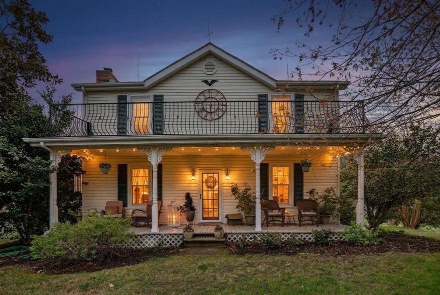 Your story start's here!  If these walls could talk, they would whisper stories of cherished memories, home-cooked meals prepared with love, celebrations shared with family and friends—and yes, even weddings held on the property. This beautifully maintained farmhouse is filled with warmth, character, and timeless charm.
From the moment you arrive, you are welcomed by a sweeping front porch and a unique upper balcony offering peaceful views of the surrounding countryside. Step inside to discover a highly functional kitchen featuring warm wood cabinetry and a chef’s gas stove—perfect for cooking and gathering. The inviting living room showcases rustic exposed wood beams that add to the home’s farmhouse character, while the spacious dining room easily accommodates a full table for holidays and special occasions.
This move-in ready home offers 3 bedrooms and 1.5 updated bathrooms, blending classic style with modern comfort.
The outdoor features make this property truly special. A separate office or workshop provides flexible space for hobbies, remote work, or creative pursuits and includes a spacious wood deck with a beautiful pergola, ideal for relaxing or entertaining. The impressive 32' x 60' barn with integrated garage space offers endless possibilities for storage, equipment, projects, or small farm use.
Situated on 3.7 picturesque acres, the property also features an edible landscape with a variety of mature nut, fig, pear, and apple trees, creating a peaceful setting that feels like your own private retreat. No HOA, giving you the freedom to enjoy your land, hobbies, and outdoor space without restrictions.
Exceptionally maintained and ideally located in Mechanicsville, this charming farmhouse is ready to welcome its next chapter of memories.