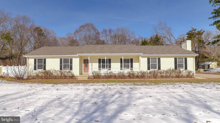 This charming rambler is a must see!  Sitting on a beautiful one acre lot with an inground pool, fenced in backyard, two decks and an oversized two car garage, this home won't last long.  The inside has a great eat in kitchen that opens ups to the family room.  There are 4 bedrooms and 2 full baths, all with plenty of storage space.  Schedule your showing today!