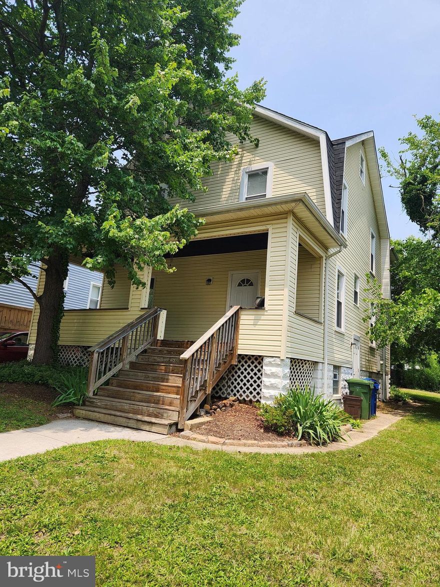 All 3 levels above grade are finished!   The inviting covered front porch offers a place to relax outdoors and enjoy the weather or unwind at the end of the day.  From here, enter into a charming open foyer with hardwood floor and stairs leading to the upper levels where you'll find 4 bedrooms and 2 full baths, and stairs to the finished attic, which provides another bedroom (# 5), an office, craft room or rec room; Great additional space.   There's additional storage space in the eaves.  Back down on the main level there's a spacious updated kitchen with table space, a separate dining room, living room and a mud/laundry room and a half bath.  Many updates include a new kitchen with appliances, both full baths, heating and AC, as well as some new tile flooring and subflooring all in 2019.   There's a detached 2 car garage that could also be used as a workshop or storage.