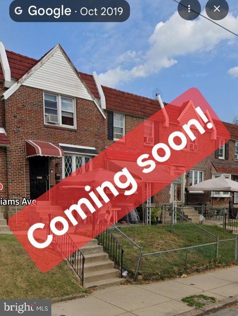 8109 WILLIAMS AVENUE PHILADELPHIA PA 19150